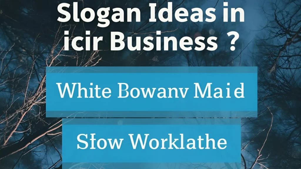 Slogan Ideas for Business