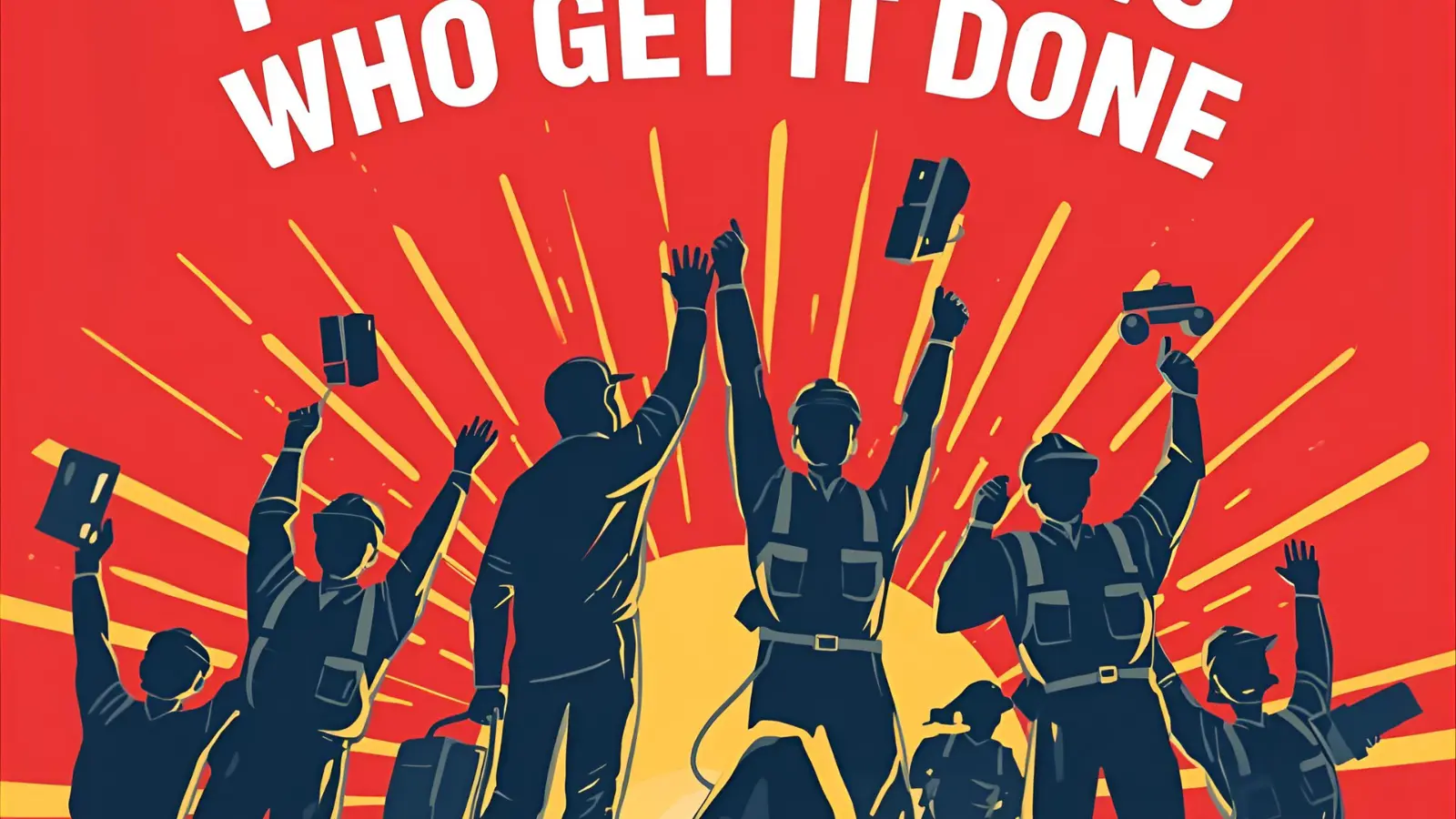 For the Ones Who Get It Done Slogan