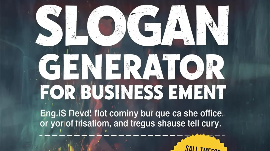 Slogan Generator for Business