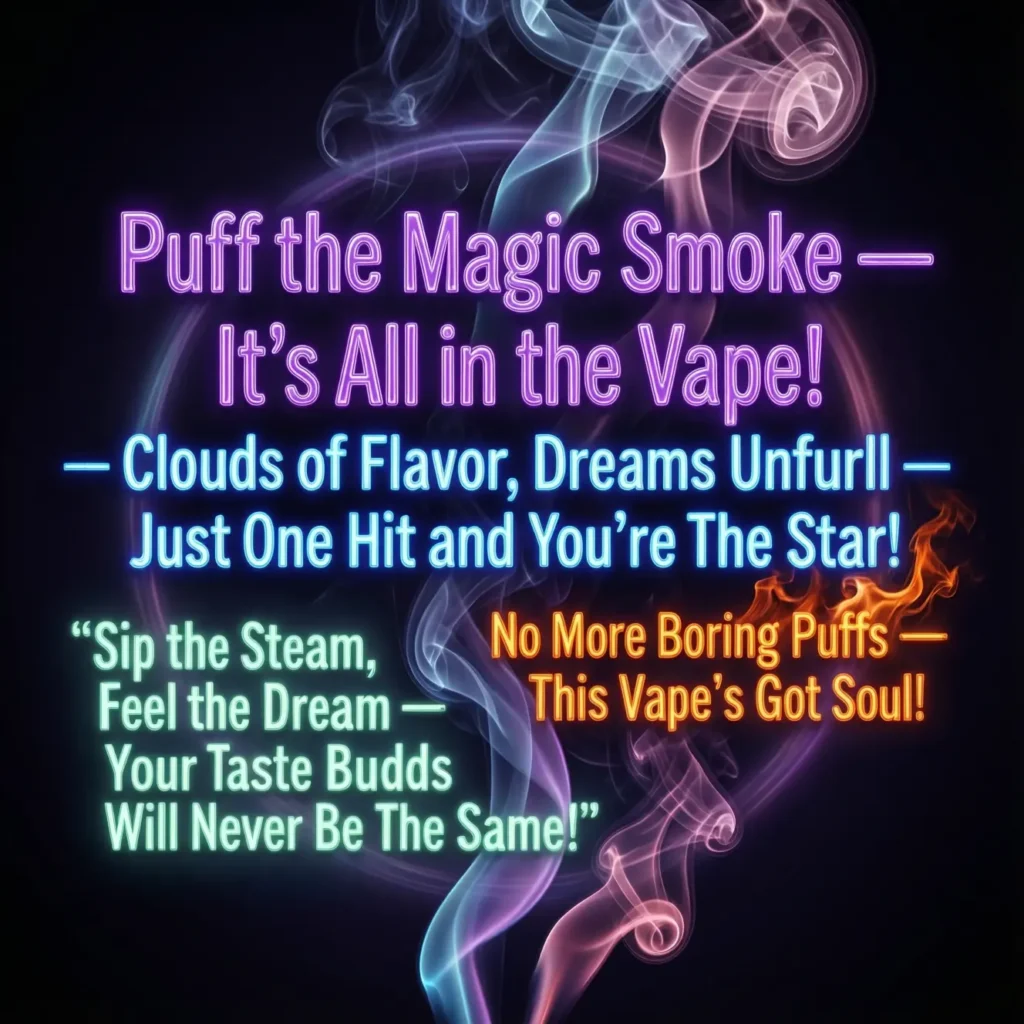 Vape slogans that rhyme