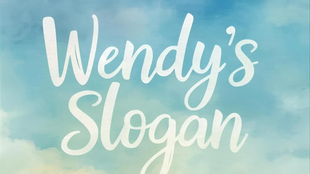 Wendy’s Slogan