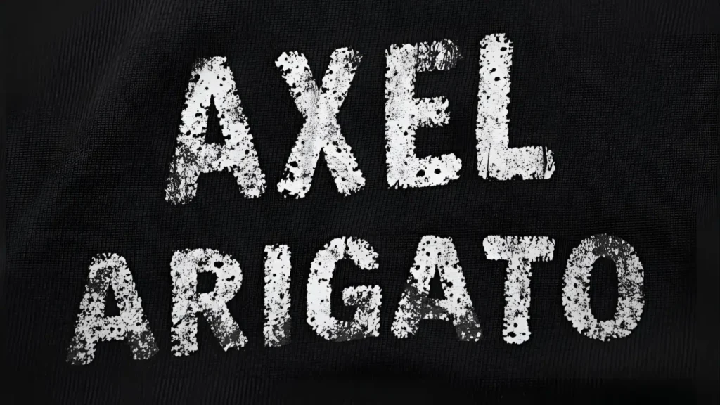 axel arigato slogan t-shirt