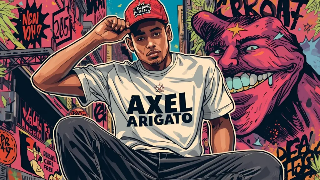 axel arigato slogan t-shirt